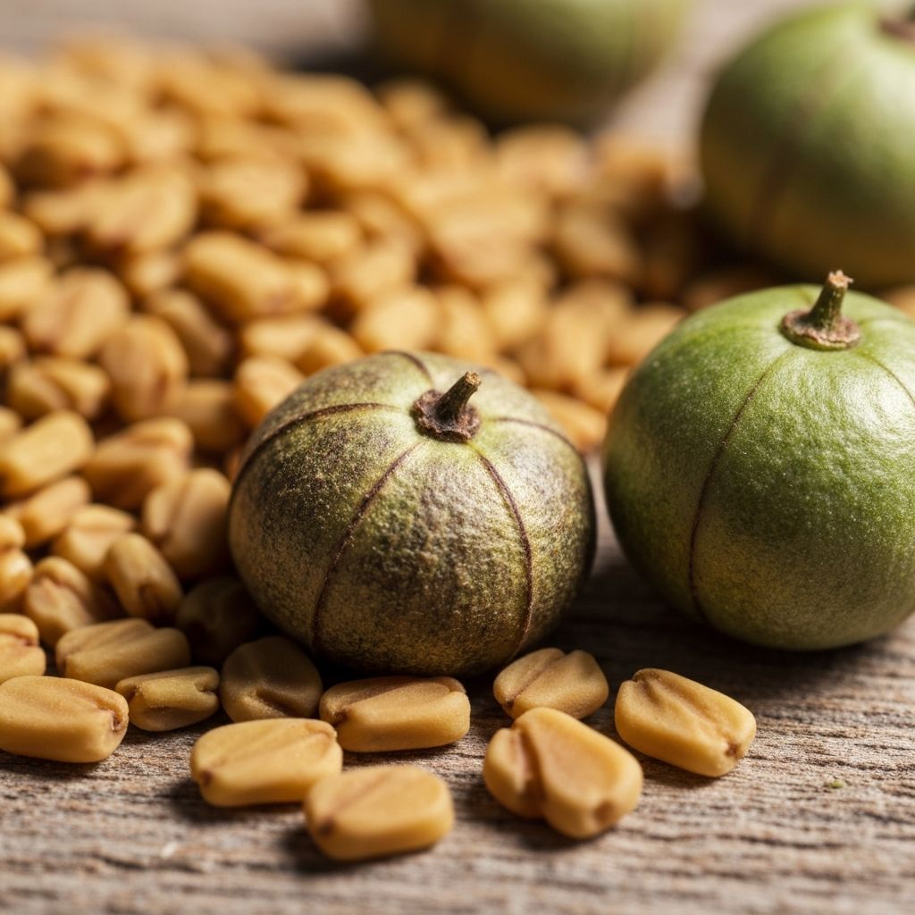 Detailed texture of seeds and plant materials on natural surfaces